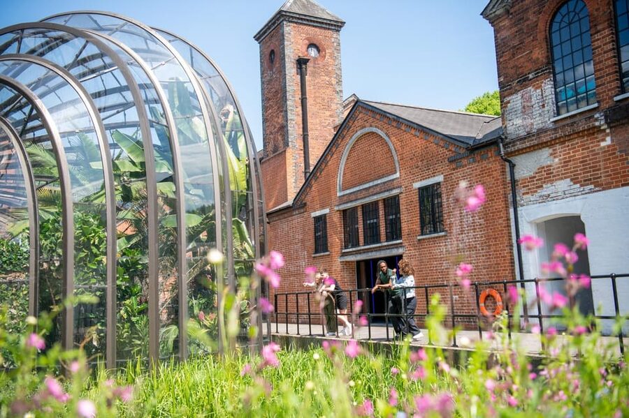 Bombay Sapphire Gin Distillery Tour - Ten botanicals in the glasshouses