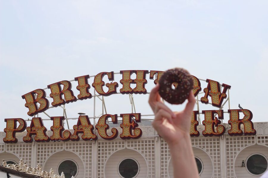 Brighton Delicious Donut Adventure by Underground Donut Tour - Reaching the seafront and Brighton Pier