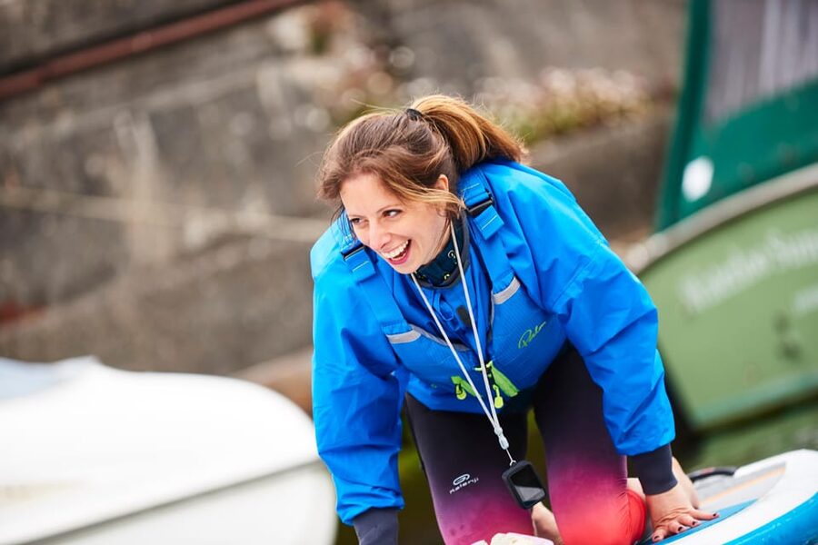 Bristol: Paddleboarding Harbourside Tour - Sharing the water with the Matthew