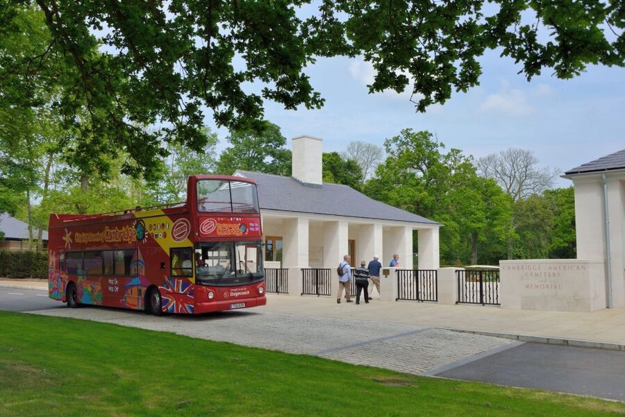 Cambridge: City Sightseeing Hop-On Hop-Off Bus Tour - All Saints Church, Jesus Lane, and the northern college streets