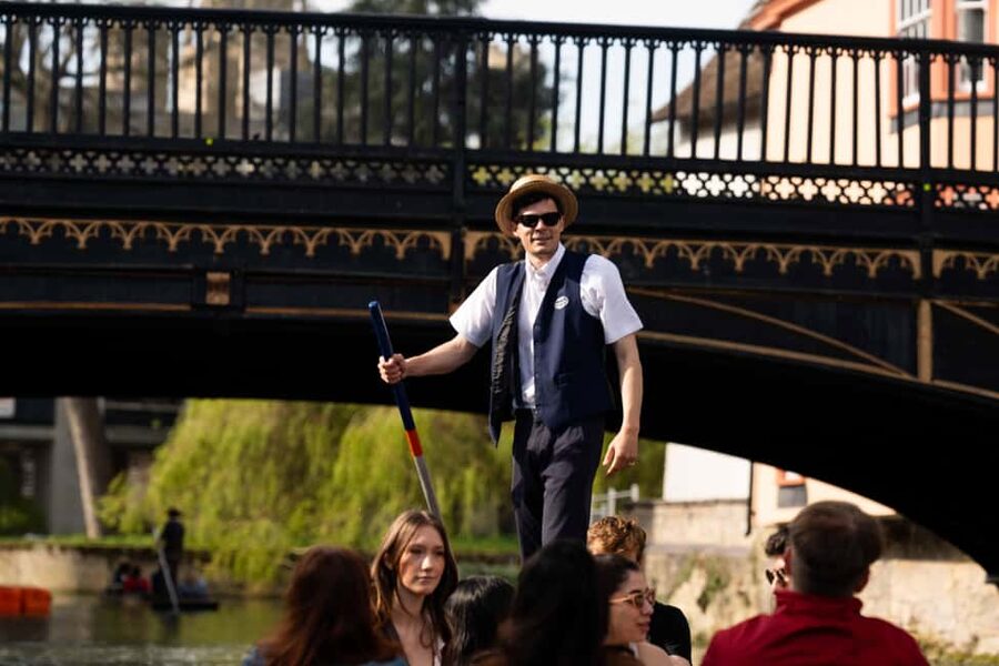 Cambridge: Punting Tour on the River Cam - The Mathematical Bridge: An Elegant Opening