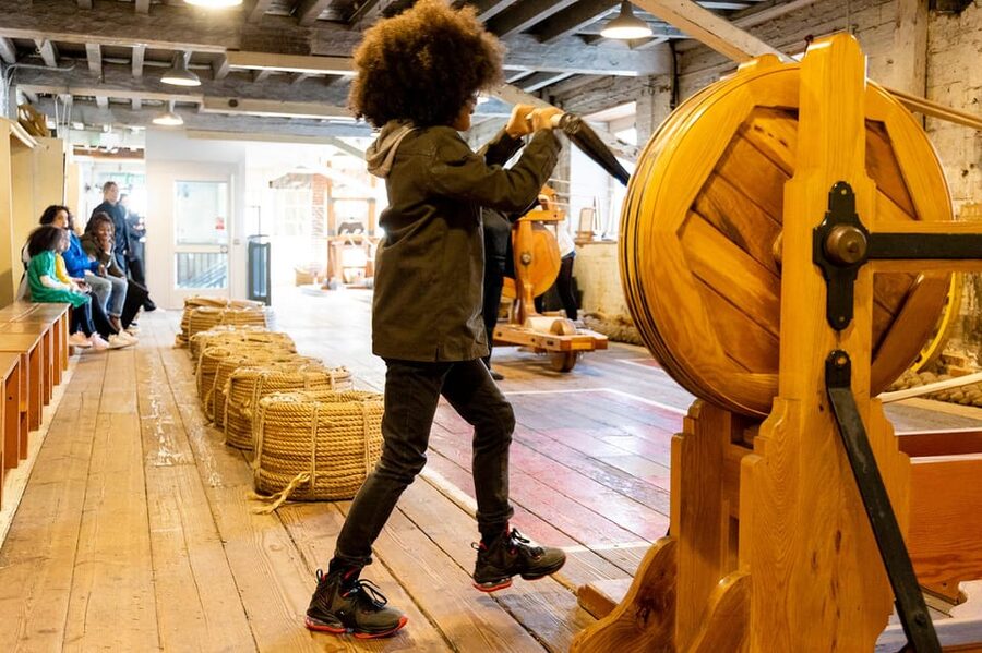 Chatham: The Historic Dockyard Chatham Annual Ticket - Command of the Oceans and the ship beneath the floor