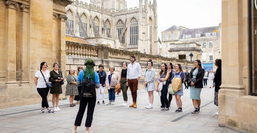 Discover Bath and Bridgerton with Music - Pulteney Bridge and the route through central Bath