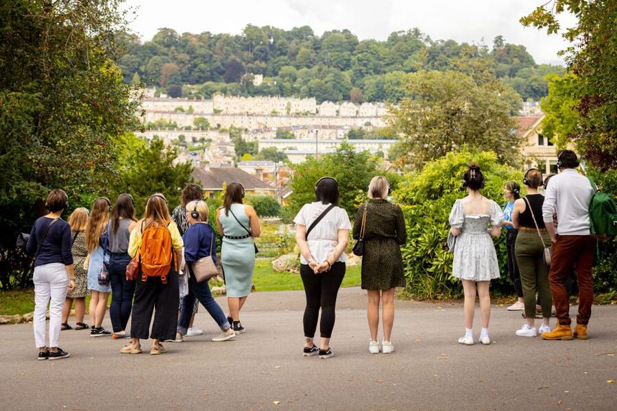 Discover Bath and Bridgerton with Music - Headphones, music, and the feel of the walk