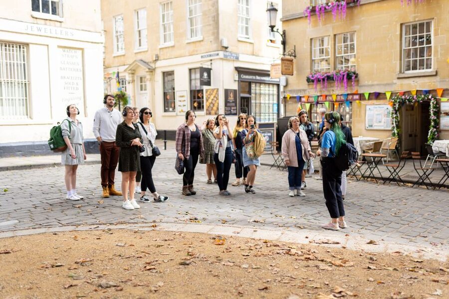 Discover Bath and Bridgerton with Music - Meeting beside Bath World Heritage Centre