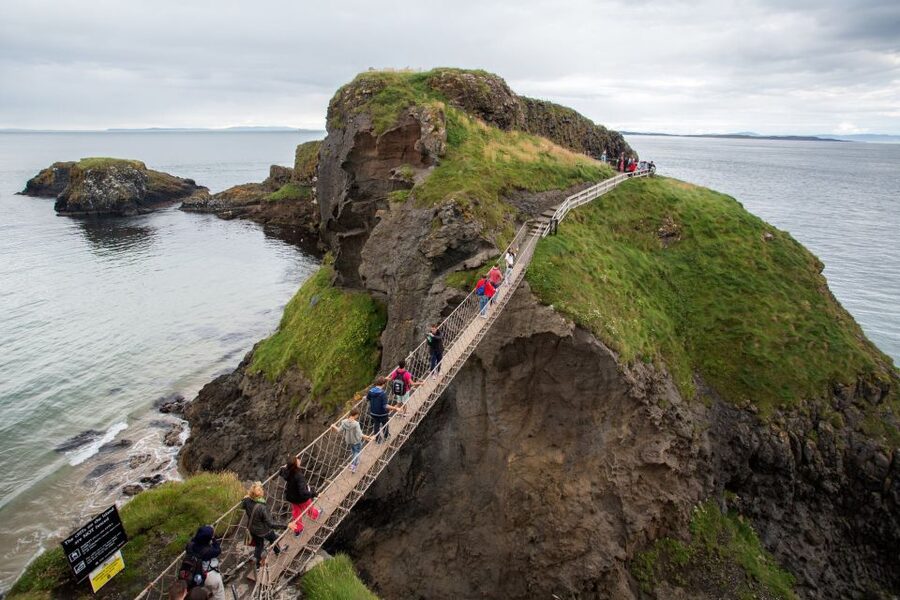 Dublin: Giant's Causeway & Glens of Antrim Day Tour - Dunluce Castle from the roadside