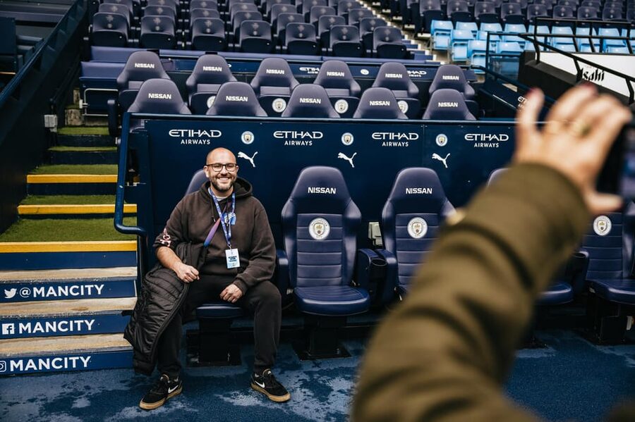 Etihad Stadium: The Manchester City Stadium Tour - The glass tunnel and the home dressing room