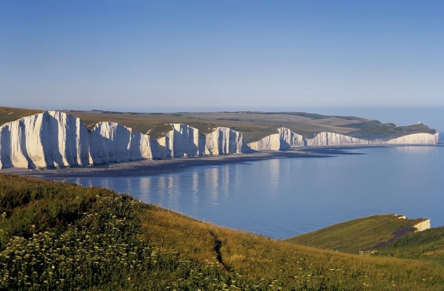 From Brighton: Seven Sisters and South Downs Tour - Middle Farm, scones, and a useful lunch break