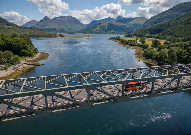 From Edinburgh: Glenfinnan Viaduct, Glencoe & Highlands Tour - The Commando Memorial and Nevis Range views
