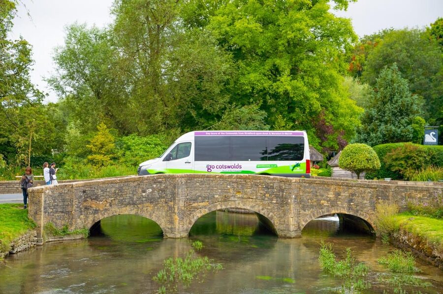 From Stratford-on-Avon/Moreton-in-Marsh: Cotswolds Day Tour - Bourton-on-the-Water ends beside the Windrush
