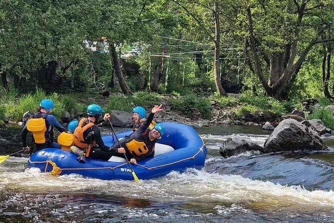 FUN White Water Rafting - Rafting the Welsh Dee from Mile End Mill