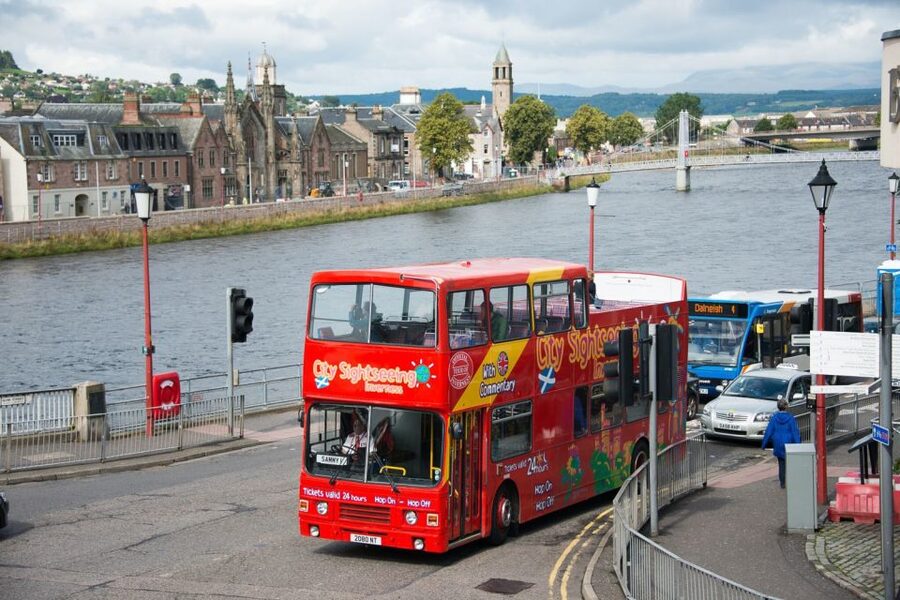 Inverness: City Sightseeing Hop-On Hop-Off Bus Tour - Bellfield Park adds greenery and a quieter stop