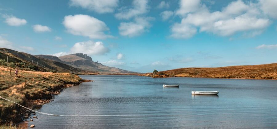 Isle of Skye Driving Tour from Portree with an APP - Rigg Viewpoint opens the coast below you