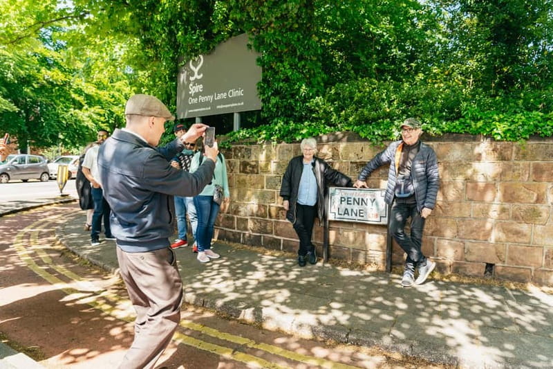 Liverpool: City & Beatles Tour with Live Guide & Live Music - Penny Lane, more than a road sign