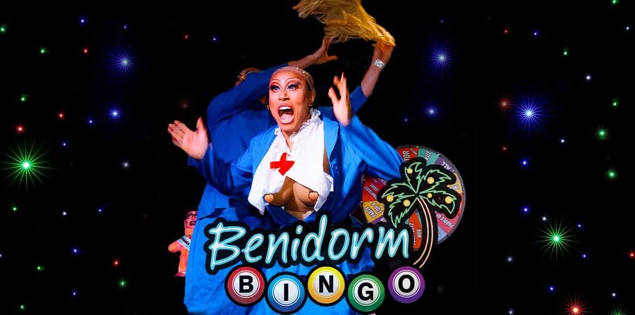 Liverpool: FunnyBoyz Benidorm Bingo Cabaret Show - Fizz, popcorn, and settling in