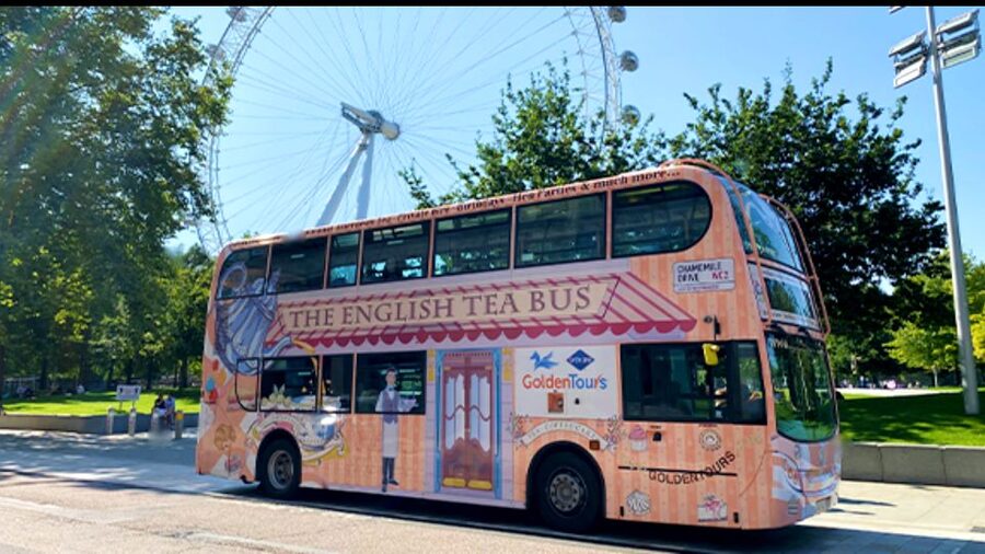London: Afternoon Tea Bus with a Glass of Prosecco - Is $64 good value for London?