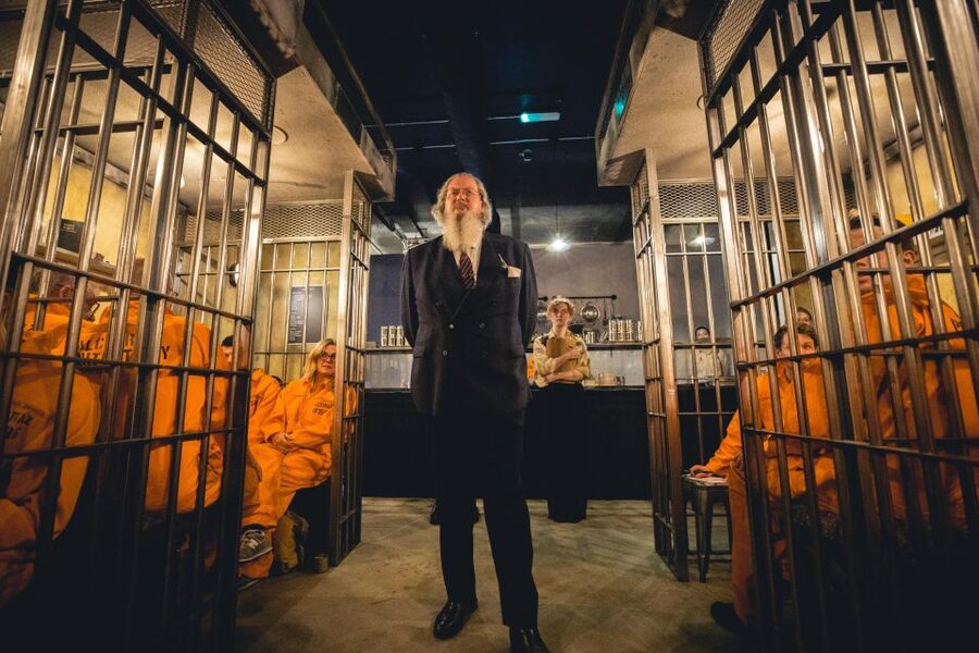 London: Alcotraz Immersive Prison Cocktail Experience Ticket - The arrival: metal detectors, jumpsuits, and a new identity