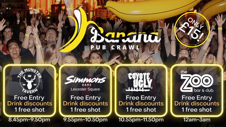 London : Central London Bar Crawl with discounts on drinks - Five-minute walks through the West End
