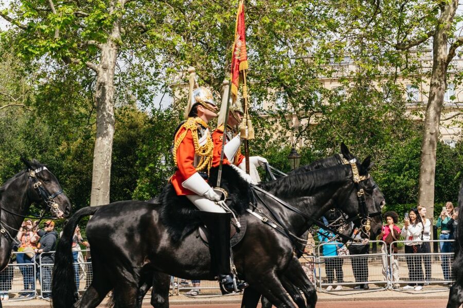 London: Changing of the Guard Tour by Buckingham Palace - Following the guards through St James’s