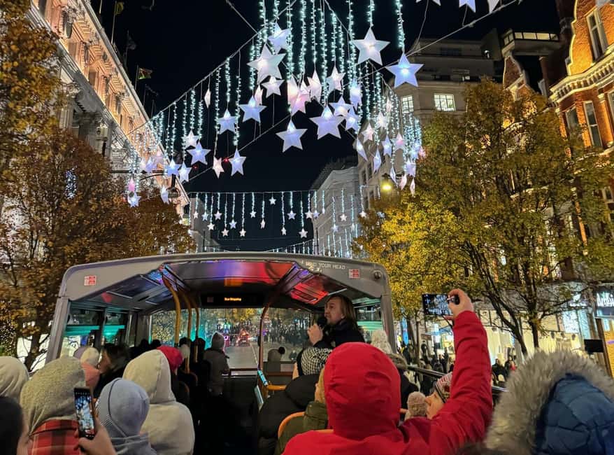 London: Christmas Lights Nighttime Bus Tour with Live Guide - Why an open-top bus works so well at Christmas