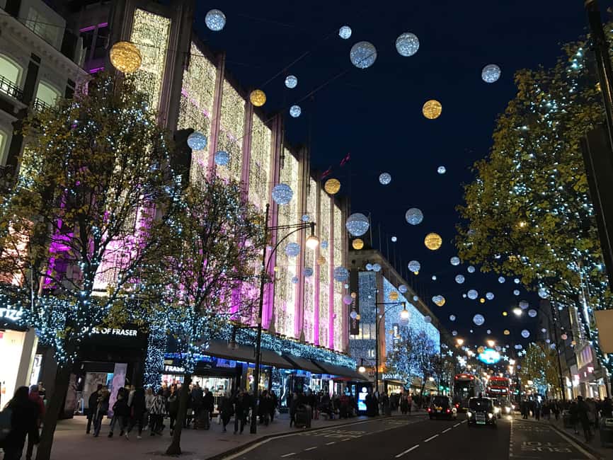London Christmas Lights Open-Top Bus Tour. 2025 Early Bird - Regent Street and the glow of Piccadilly Circus