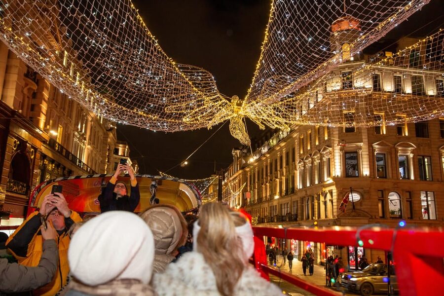 London: Christmas Lights Tour by Vintage Double-Decker Bus - Big Ben, Westminster, and Trafalgar Square