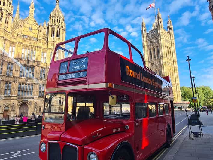 London: Guided Sightseeing Tour on a Vintage Open-Top Bus - Trafalgar Square and Piccadilly Circus