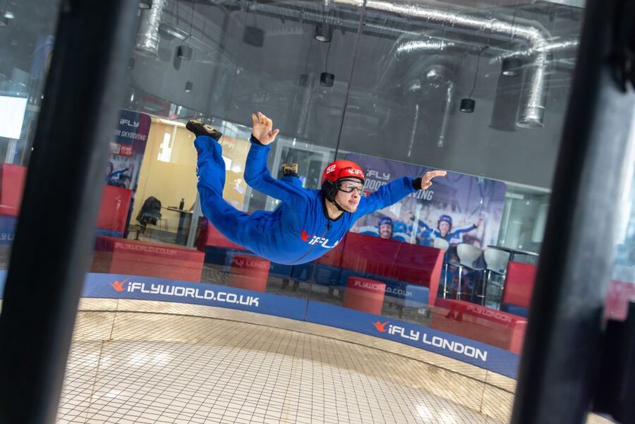 London: iFLY Indoor Skydiving at The O2 Entrance Ticket - The vertical wind tunnel and the feeling of free-fall