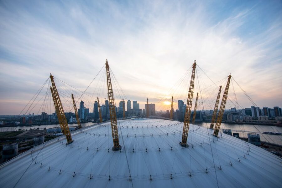 London: O2 Arena Rooftop Climbing Experience - The view from 52 meters