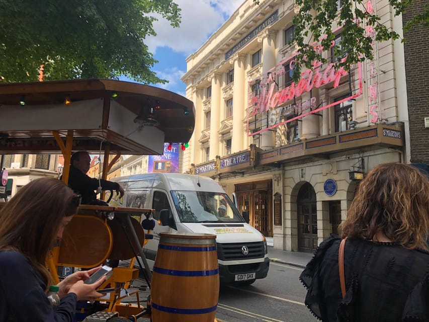London: Piccadilly and Soho Beer Bike Tour - Setting off through Soho and Piccadilly