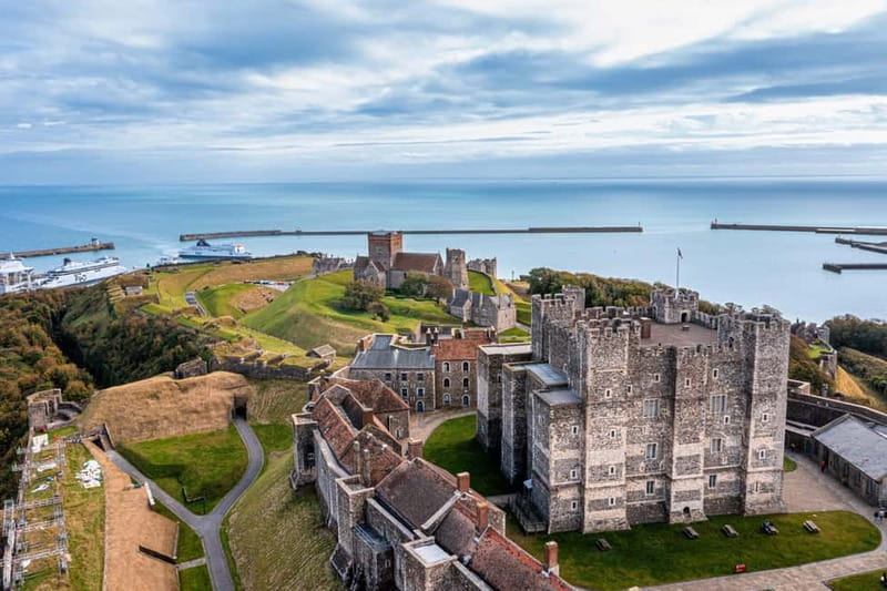 London: Small Group Canterbury, Dover & Kent Villages Tour - The white cliffs of Dover from a special viewpoint