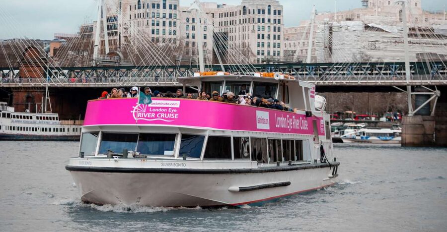 London: Thames River Cruise with Optional London Eye Ticket - Boarding beneath the London Eye