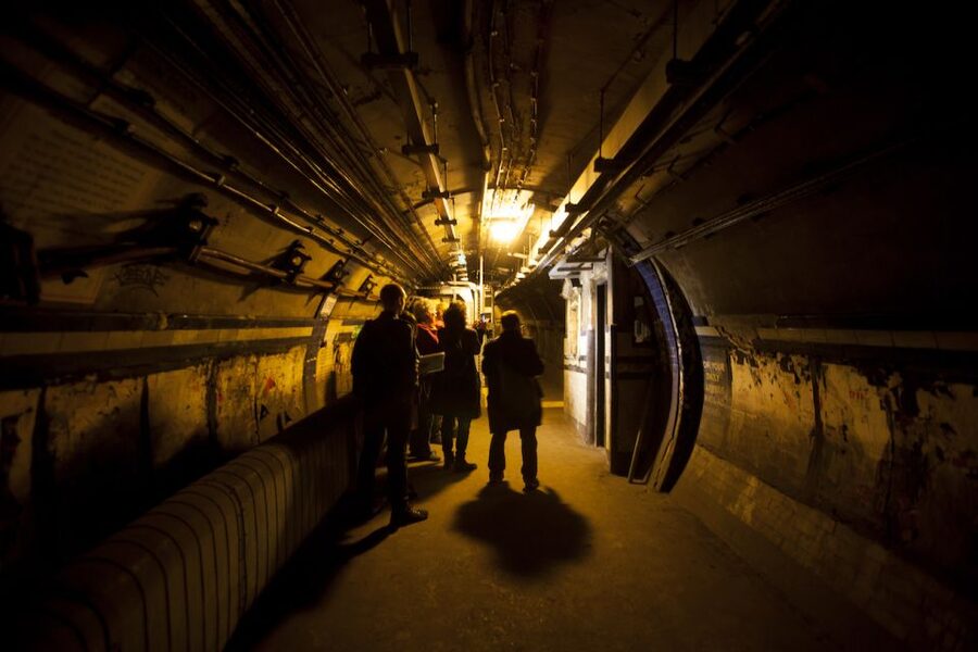 London: The Lost Tunnels of Euston Station Guided Tour - Walking through tunnels once used by passengers