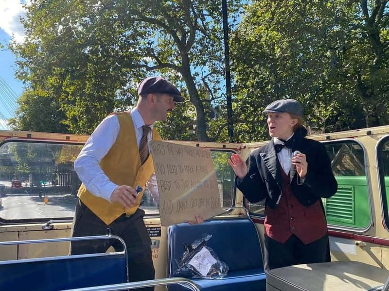 London Vintage Bus Tour: Live Comedy Sightseeing Show - Weather, seating, and practical comfort