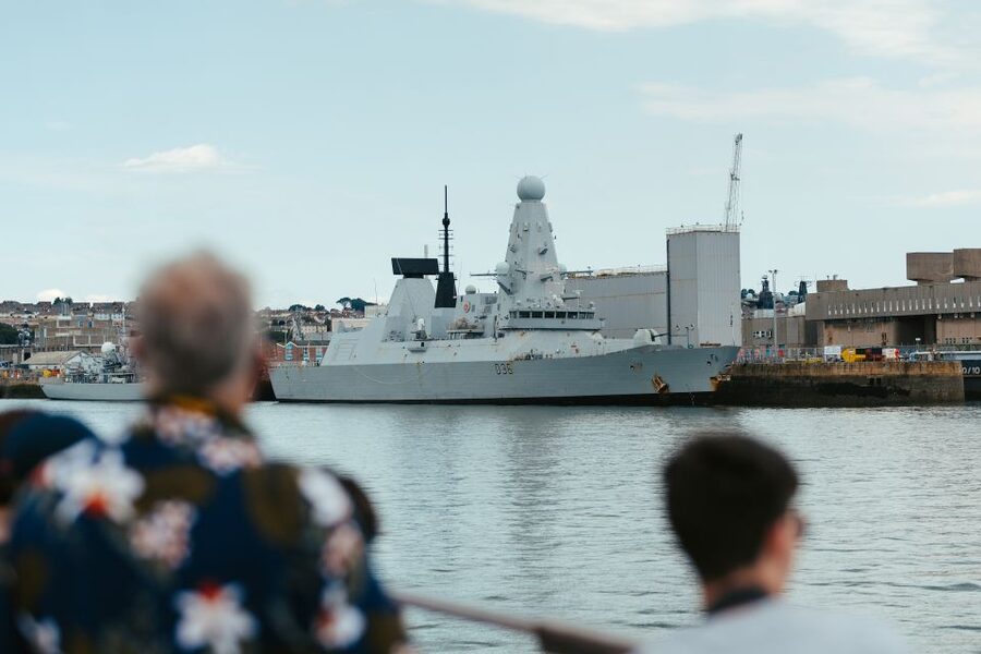 Plymouth: 1-Hour Scenic Harbour Cruise - Up the River Tamar toward the naval dockyard