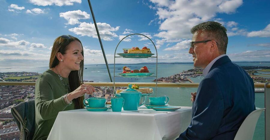 Portsmouth: Spinnaker Tower High Tea in the Clouds - High tea above Portsmouth Harbour
