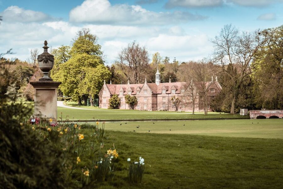 Saffron Walden: Audley End House and Gardens Ticket - The stable yard and friendly horses