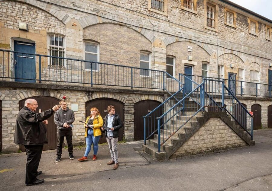 Shepton Mallet Prison: Guided Tour - Exercise yard and the Governor’s House