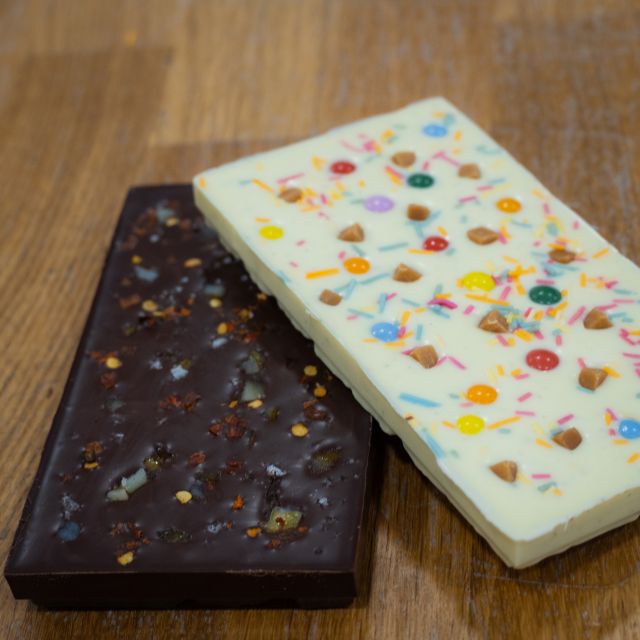 York: Chocolate Bar Making Workshop at York Cocoa Works - Tempered chocolate, moulds, and your own design