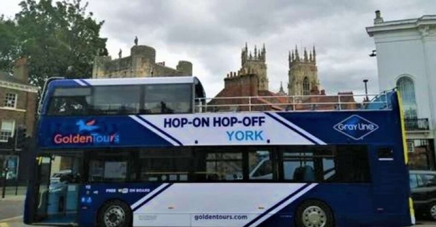 York: Hop-on Hop-off Sightseeing Bus Tour - York Minster from the upper deck